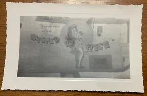 WWII Nose Art Photo Consolidated F-7AJ Liberator Patched Up Piece 5th Air Force - Picture 1 of 3