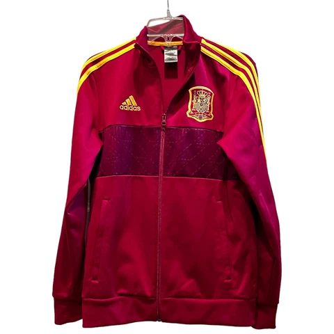 Adidas Spain National Team Track Jacket Adult Medium Football Soccer Zip RFCF Cover