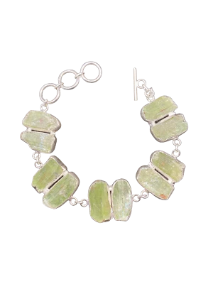 Moda Positano Gioielli - Collezione Zaffiro - Bracciale Ag 925 con Cianite Verde - Immagine 1 di 4
