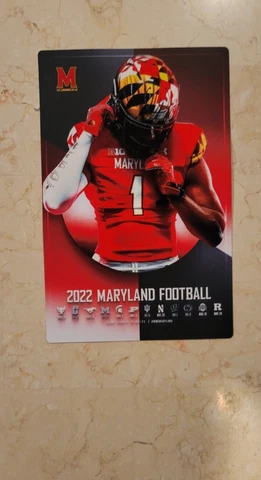 2022 Maryland Terrapins Football Magnet Schedule 5x8 New Cover