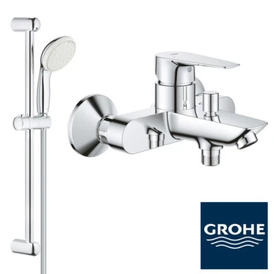 Grohe Badewannenarmatur BauEdge Wannenarmatur Set Wanne Brauseset Brausestange