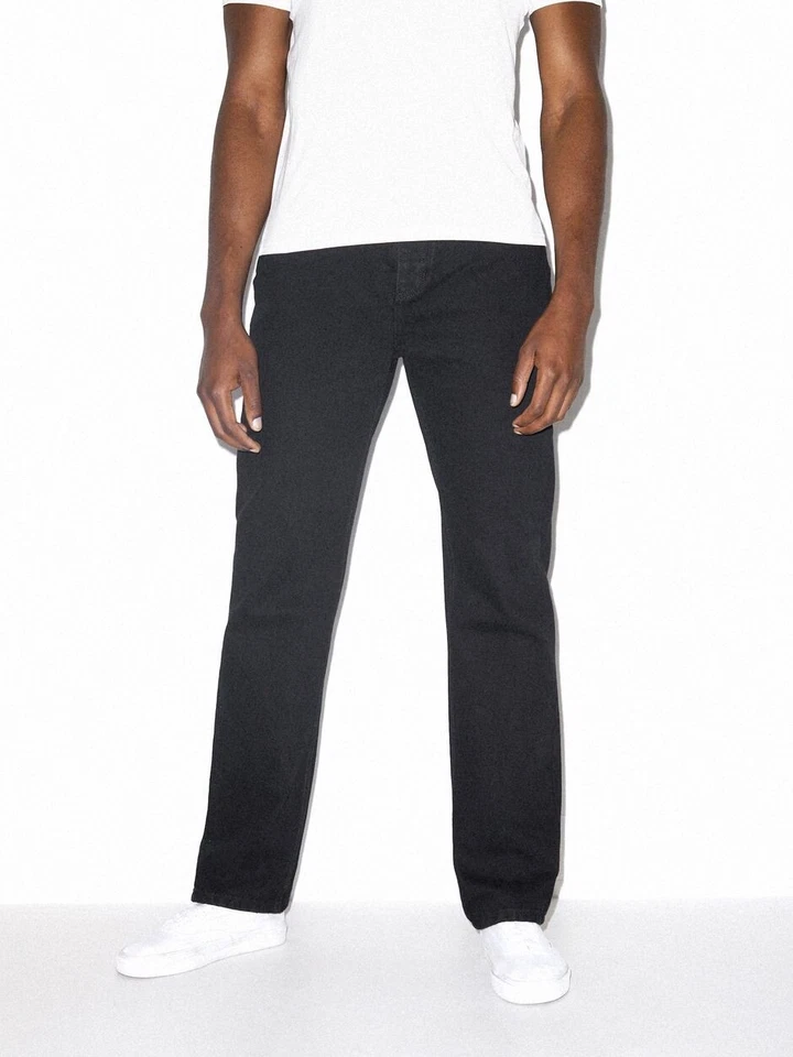 Jean recto negro American Apparel para hombre - talla 32/34 Foto 1 de 1