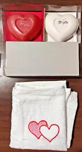 Luxury Soap Gift Set with Soft Cotton Guest Towel Perfect for Gift or Self Care - Picture 1 of 10