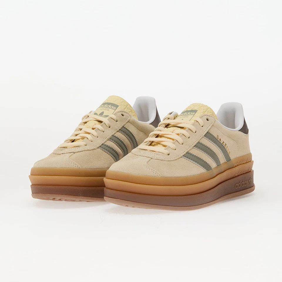 W Adidas Originales Gazelle Negrita Cálida Vainilla JI2696 Zapatos de Plataforma Tenis Foto 1 de 4