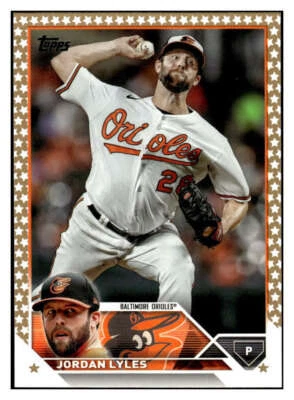 Jordan Lyles 2023 Topps Gold Star Parallel #212 MLB Orioles ID:78037 - Image 1 of 2