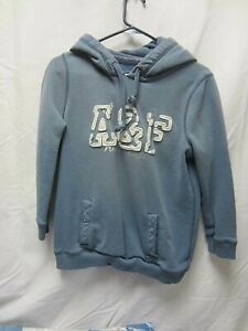 ABERCROMBIE & FITCH~Blue/Gray Hoodie Kid's Size L