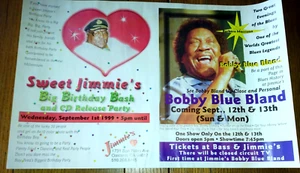 BOBBY BLUE BLAND Blues Concert Poster ~ Sweet Jimmie's Nightclub - Oakland CA - Picture 1 of 2