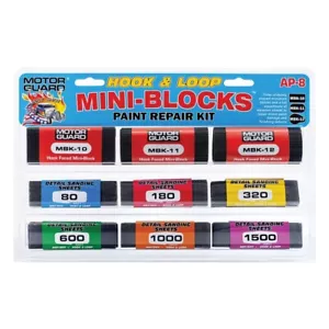 Kit de ponçage réparation peinture mini-blocs crochet et boucle protection moteur 00833, USA #MOT-AP8 - Photo 1/1