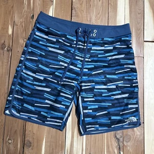 The North Face Flashdry Board Shorts Mens 36 Multicolor Blue Drawstring Swim - Picture 1 of 11