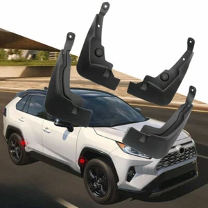 2019-2020 For Toyota RAV4 Black Front Rear Mud Flaps Mudguard Splash Fender 4pcs - Picture 1 of 10