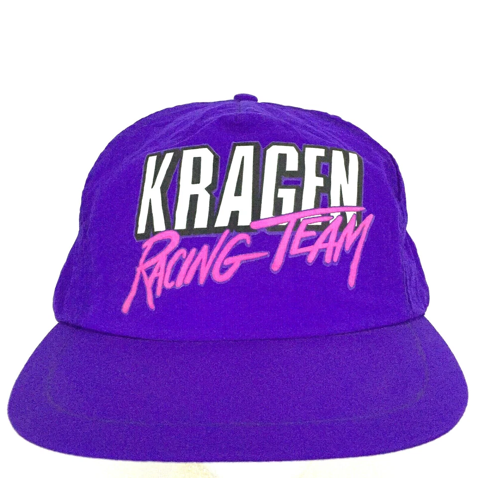 Boné de beisebol vintage anos 90 Kragen Racing Team logotipo náilon Snapback caminhoneiro Nascar - Imagem 1 de 4