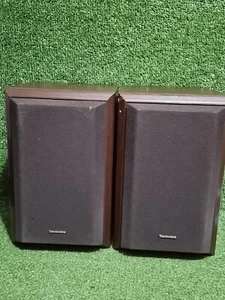Technics SB-HD51 60W Speakers Brown Bookshelf 30cm High Genuine Tested Working - Picture 1 of 11