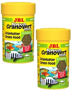 JBL 2x100ml NovoGranoVert min Hauptfutter-Granulat pflanzenfresend Fisch MHD2/25 - Bild 1 von 2