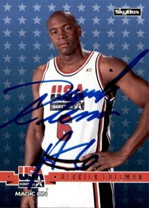 Tarjeta SkyBox 1994 firmada por Derrick Coleman EE. UU. #42 - Imagen 1 de 2