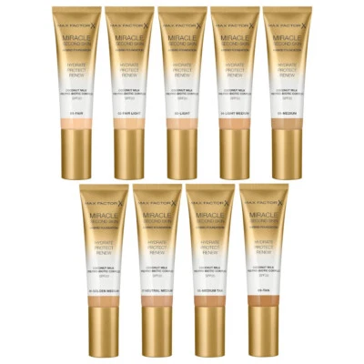 Max Factor Miracle Second Skin Hybrid Foundation - Image 1 of 2