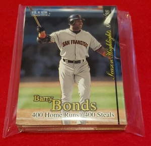 BARRY BONDS - 1998 Fleer Tradition Update Season Highlights (225 Cards) #U4 - Picture 1 of 1