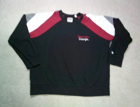 Georgia Bulldogs Sweatshirt Mens XL Extra Large Black Tailgate Cover