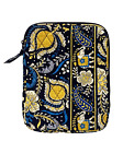 Vera Bradley Ellie Blue &amp; Gold Zippered Quilted Tablet e-Reader Sleeve Bag Case