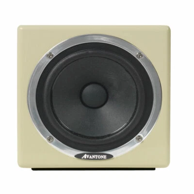 Avantone Pro Active MixCube Powered Mini Reference Monitors, Retro-Cream, Single - Image 1 of 3