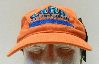 Gorra Flexfit Carr Well & Pump Services Yupoong naranja azul letras Foto 1 de 4
