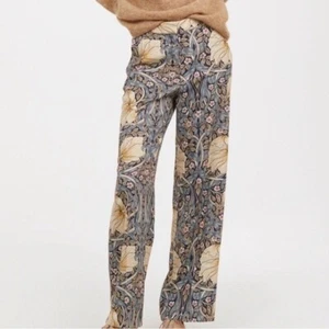 Morris & Co + H&M Pants Printed High Rise Pants Women's Size 2 - Picture 1 of 8
