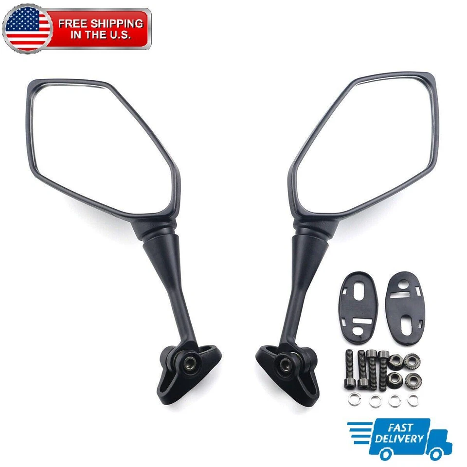 Espejos retrovisores laterales de carbono para motocicleta Hyosung GT125R/GT250R/GT650R/GT650S Foto 1 de 4