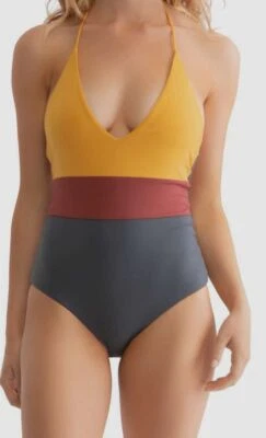 $298 Traje de baño Tavik para mujer amarillo rojo bloqueado de color Chase EE. UU. de una pieza talla S Foto 1 de 4