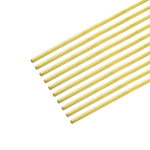 10Stk Messingstab Massiver Rundstab 1.5mm Durchm. 400mm Länge Drehstange Stock - Bild 1 von 4
