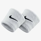 Sweatband Premier Nike Wristbands Reversable White w/ Black Swoosh (1Size) - New