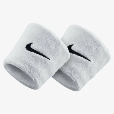 Sweatband Premier Nike повязки на запястье двусторонний белый с черный Swoosh (1Size) - новый - Изображение 1 из 4