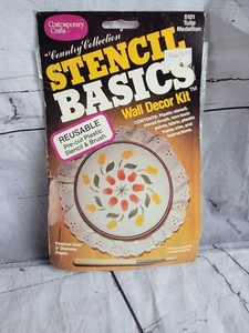 Contemporary Crafts Stencil Basics Wall Decor Kit #5101 Tulip Design Vintage New - Picture 1 of 4