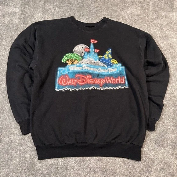 Sudadera De Colección Años 90 Walt Disney World Hanes Donde los Sueños Se Hacer Realidad M Foto 1 de 4