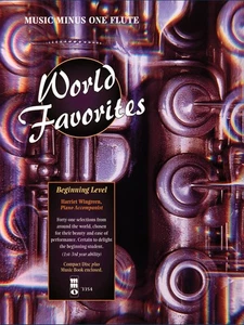 World Favorites Beginning Level Flute Sheet Music Minus One Play-Along Book CD - Picture 1 of 1