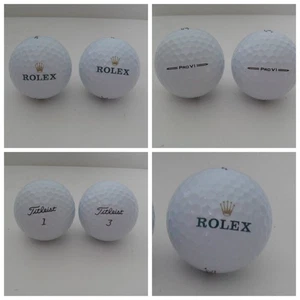 Rolex Watch Golfball 2 Stück Titleist Pro V1 - siehe Fotos NIE BENUTZT - Bild 1 von 4