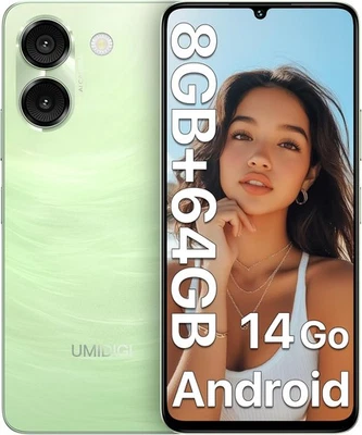 Smartphone, Android 14 Go Telefono Cellulare, 6.75" HD+ Octa-Core Telefoni, 8GB+ - Immagine 1 di 4