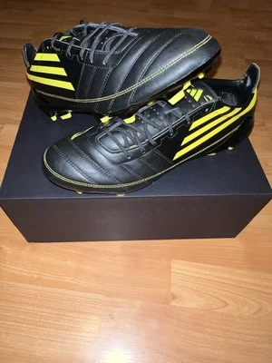 Adidas F50 Elite Leather FG 2010 Black/Yellow Size 10.5 US IH0946 Relaunch Boots Foto 1 de 4