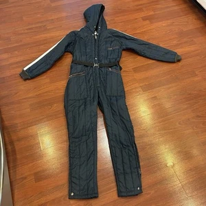 VINTAGE MONTGOMERY WARD SCHNEEMOBIL SCHNEE SKI WINTER WARM KAPUZENANZUG GRÖSSE LARGE - Bild 1 von 6