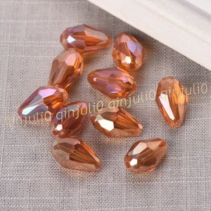 Wholesale 30pcs Faceted 8x12mm Teardrop Crystal Glass Loose Beads Jewelry Making - Picture 1 of 60