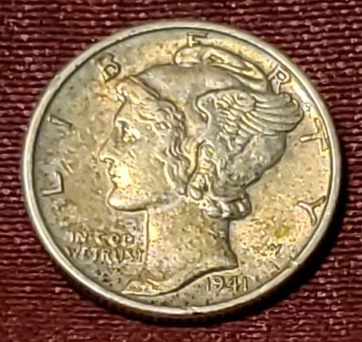 1941-P Mercury Dime 90% Silver Free Shipping  - Image 1 of 2