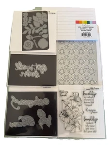 Scrapbook Grab Bag Gina K, Penny Black, W Plus 9 Pretty Pink Posh - Picture 1 of 1