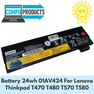 Batería Lenovo 24wh 01AV424 para Lenovo Thinkpad T470 T480 T570 T580 P51s P52s Foto 1 de 4