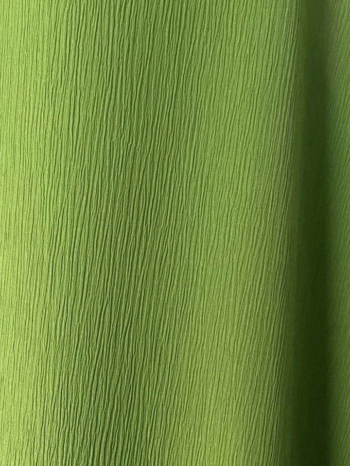 Tela 100 % seda arrugada crepé de China rica verde esmeralda por yarda 45" de ancho Foto 1 de 4