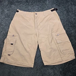 Kuhl Shorts Mens XL (Fits 38x12) Beige Khaki Kuhldry Cargo Outdoors Hiking Gorp - Picture 1 of 11