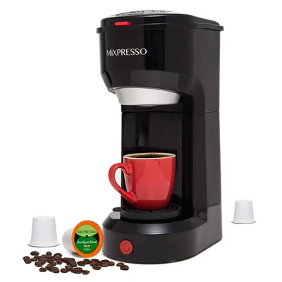 Mixpresso 2-in-1 Kaffeemaschine - Single Serve & gemahlene Kaffeemaschine, kompakt... - Bild 1 von 4