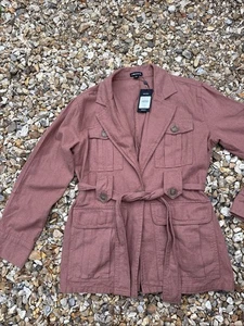 Ladies Whistles Size 12 Amenia Belted Utility Jacket Rust BNWT Rrp £129 - Picture 1 of 7