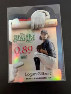 2025 Topps Holiday Making The Nice List #MNL-17 Logan Gilbert Mariners - Bild 1 von 2