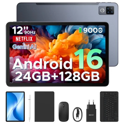 DOOGEE U12 Android 16 Tablet 12 Zoll 24GB+128GB 9000mAh Tablet 13MP+8MP Set Neu - Bild 1 von 4