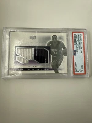 2003-04 Upper Deck Ultimate Collection - Camiseta de juego Shawn Marion #SH-2J PSA 5 Foto 1 de 2