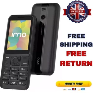 IMO Dash 4G Black UK Big Button SIM Free Mobile Phone UK SELLER - Picture 1 of 3