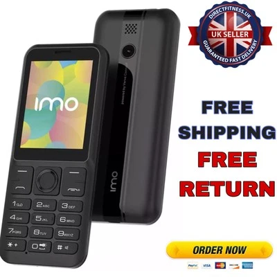 IMO Dash 4G Black UK Big Button SIM Free Mobile Phone UK SELLER - Image 1 of 3